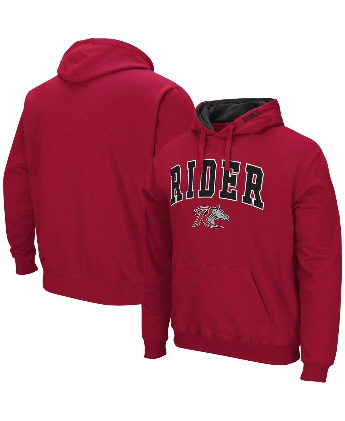 Mens Colosseum Cranberry Rider Broncs Arch & Logo Pullover Hoodie Product Image