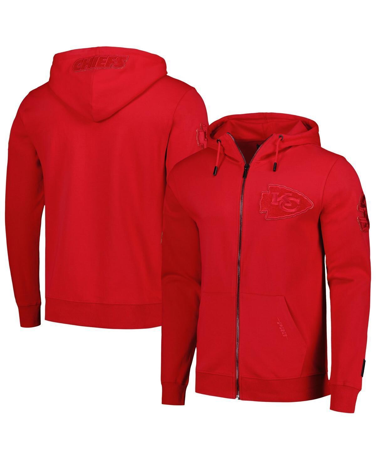 Pro Standard Mens Red Kansas City Chiefs Triple Tonal Full-Zip Hoodie Product Image