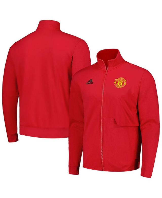 Mens adidas Red Manchester United 2023/24 Anthem Full-Zip Jacket Product Image