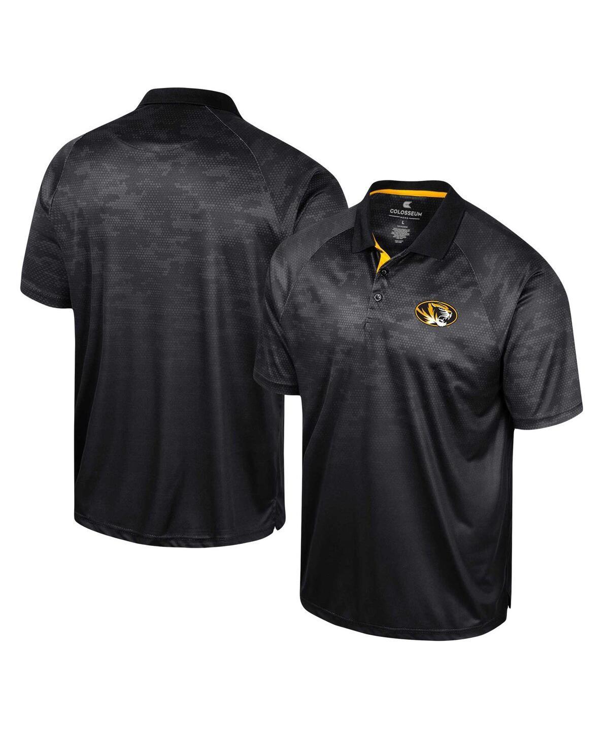 Mens Colosseum Missouri Tigers Honeycomb Raglan Polo Product Image