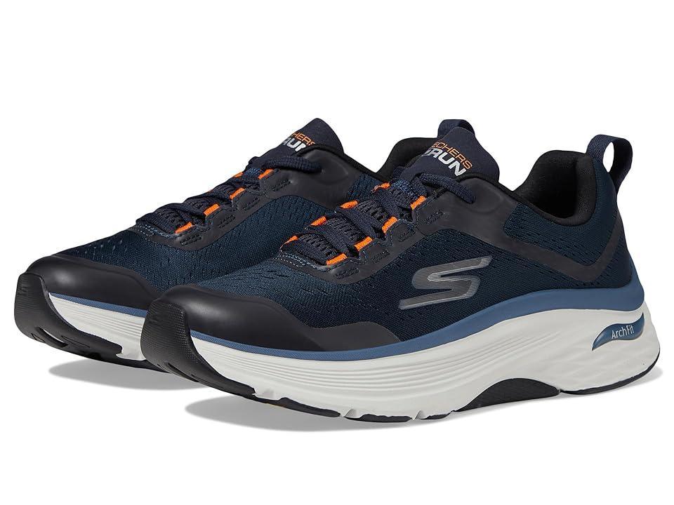 SKECHERS Max Cushioning Arch Fit - 220196 (Navy/Orange) Men's Shoes Product Image