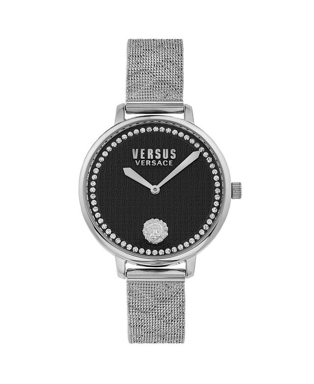 Versus Versace Womens Two-Hand Quartz La Villette Silver-Tone Stainless Steel Bracelet 36mm Product Image