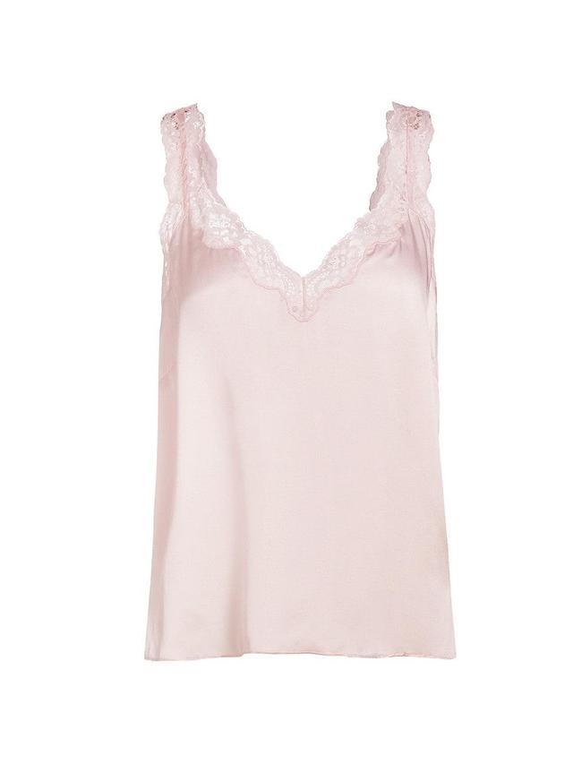 Womens Fernanda Lace-Trimmed Silk Cami Product Image