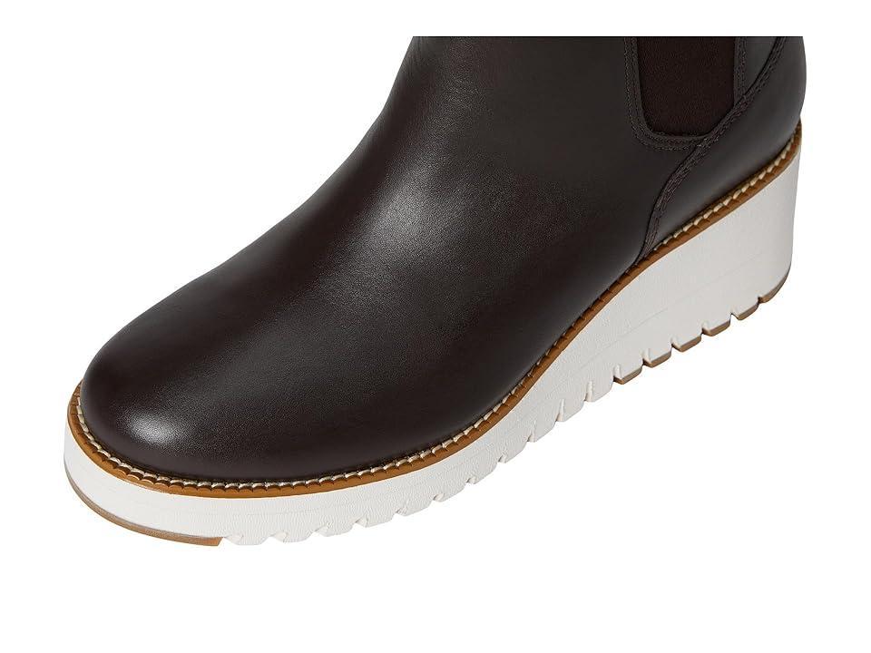 Cole Haan Zerogrand City Wedge Boot (Dark Chocla/Ivory Waterproof) Women's Boots Product Image