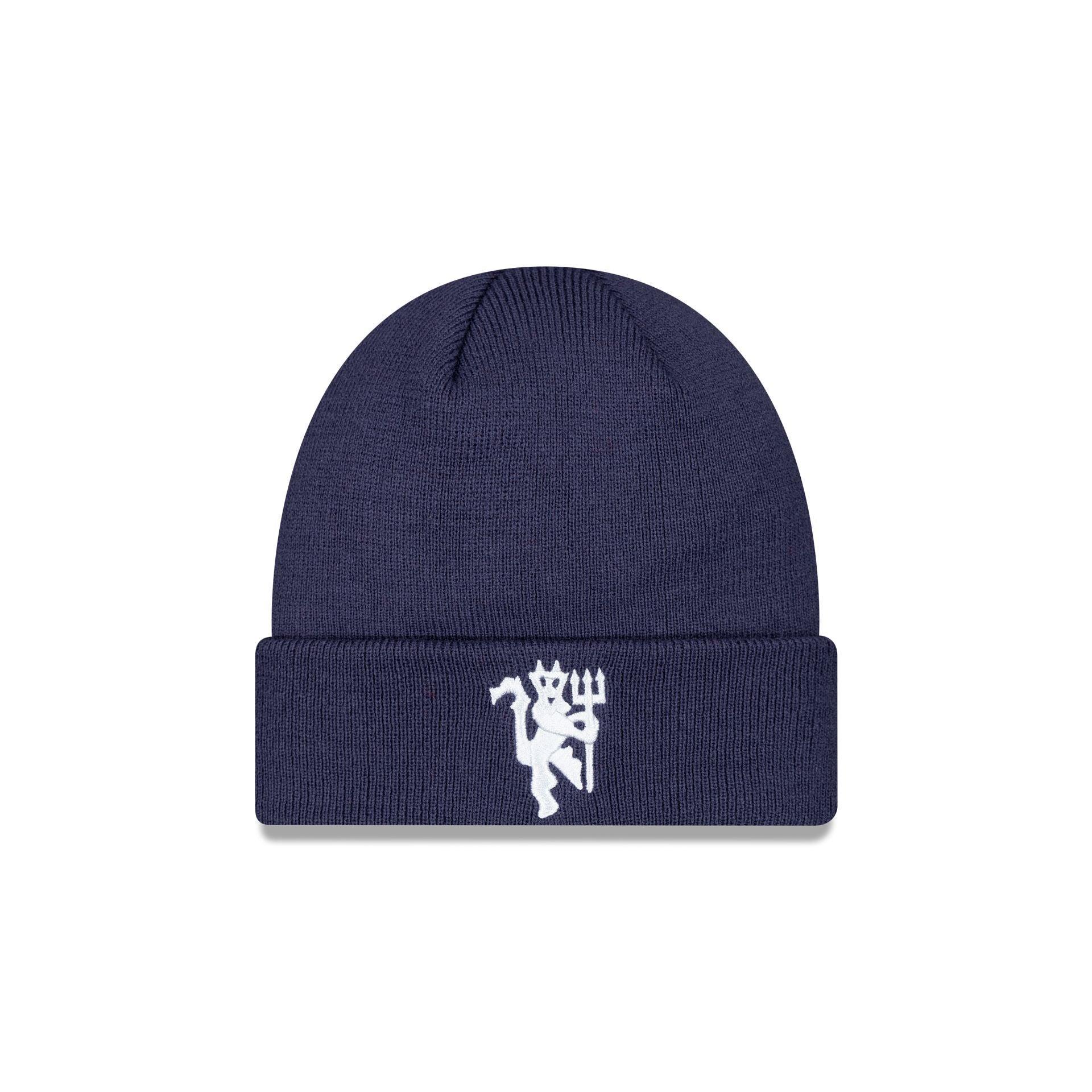 Manchester United Seasonal Navy Cuff Knit Hat Male Product Image