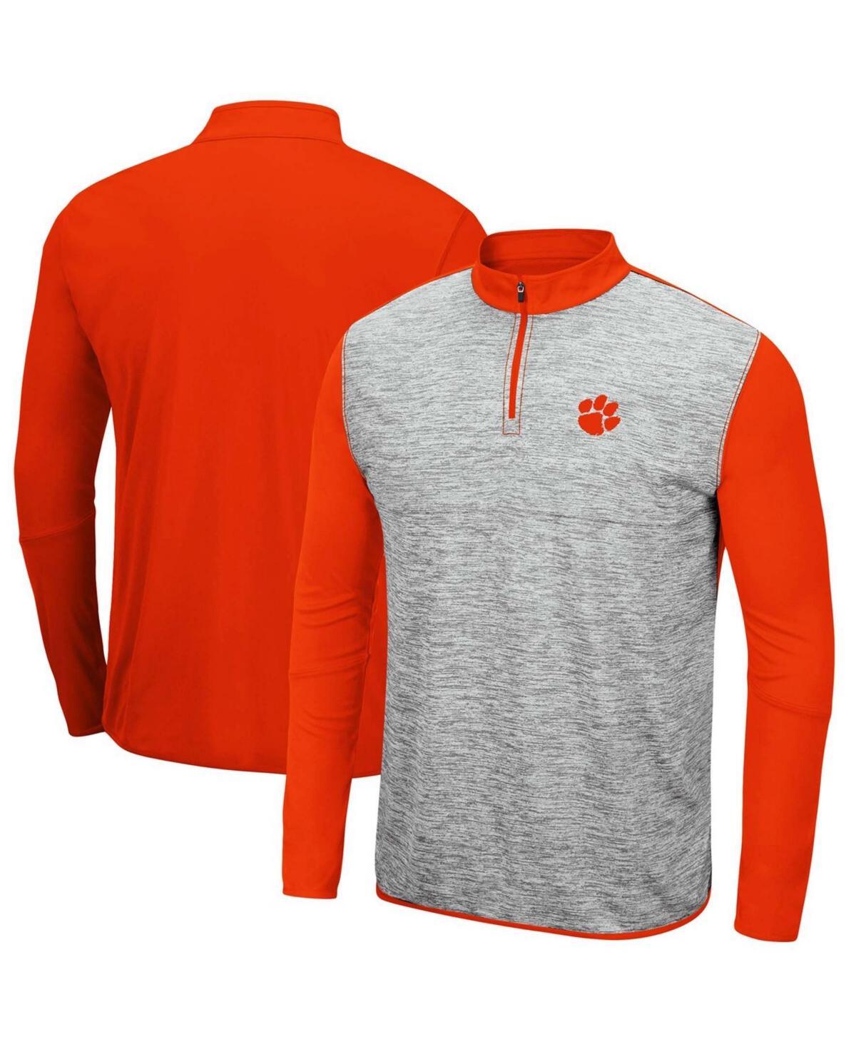 Mens Heathered Gray Nebraska Huskers Prospect Quarter-Zip Jacket - Heathered Gray Product Image