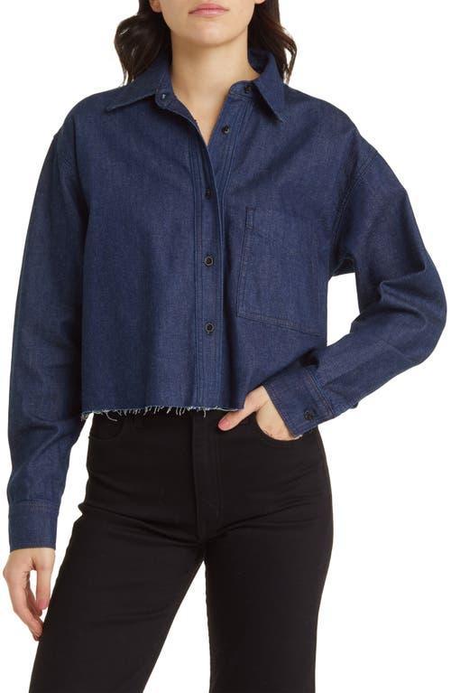 ASKK NY Crop Denim Shirt Product Image