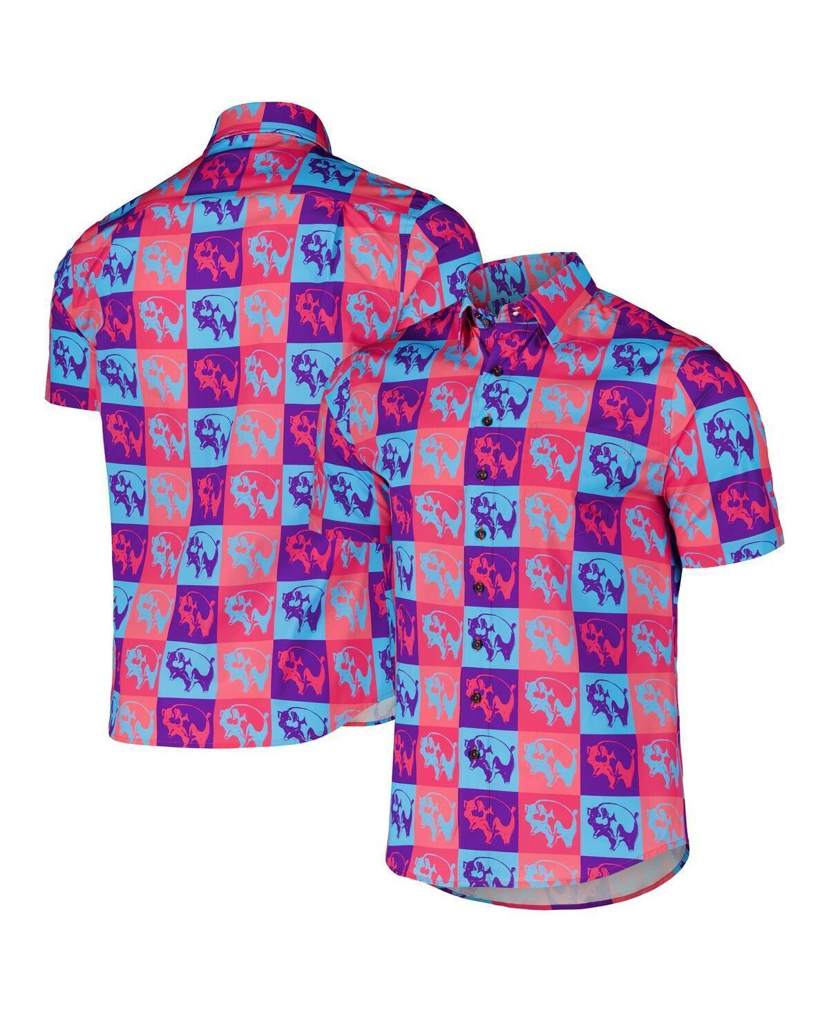 Section 119 Mens Pink Pink Floyd Pigs Button-Down Shirt Product Image