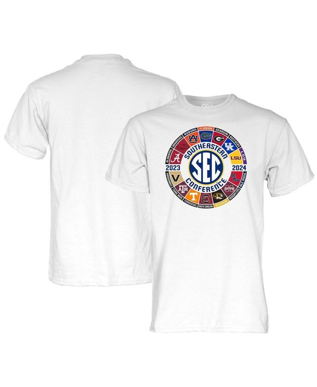 Mens Blue 84 White 2023/24 Sec Football All-Team Logo T-shirt Product Image