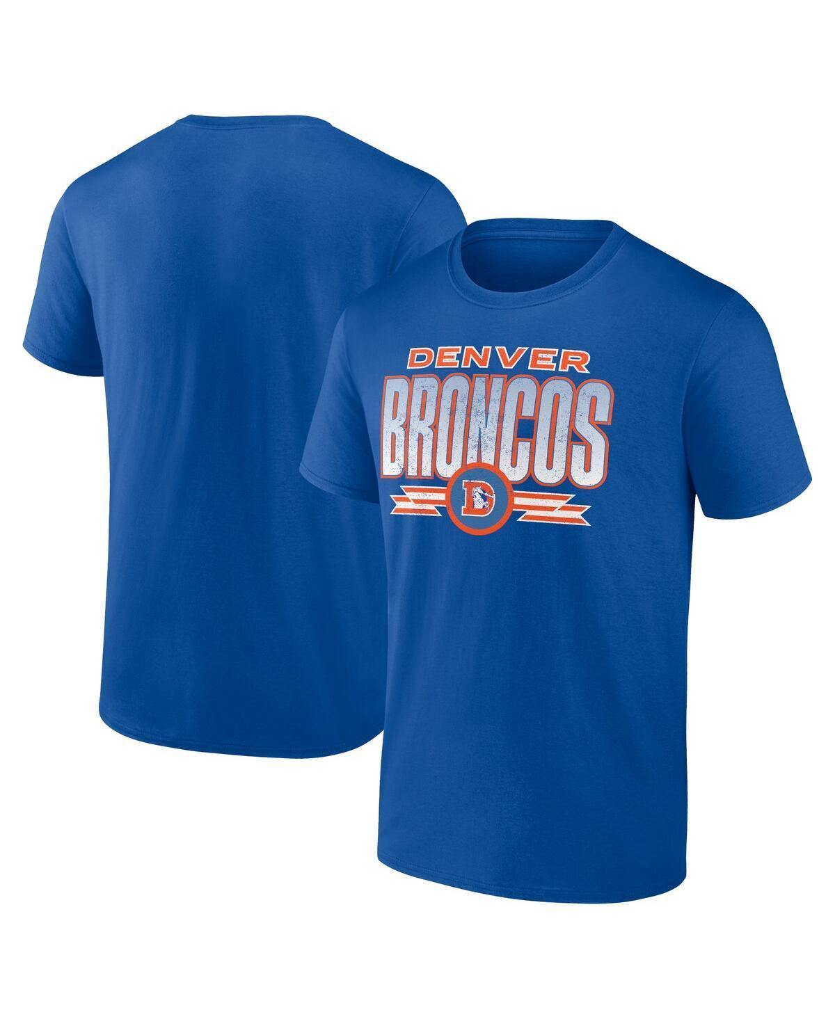 Fanatics Mens Royal Denver Broncos Fading Out T-Shirt Product Image