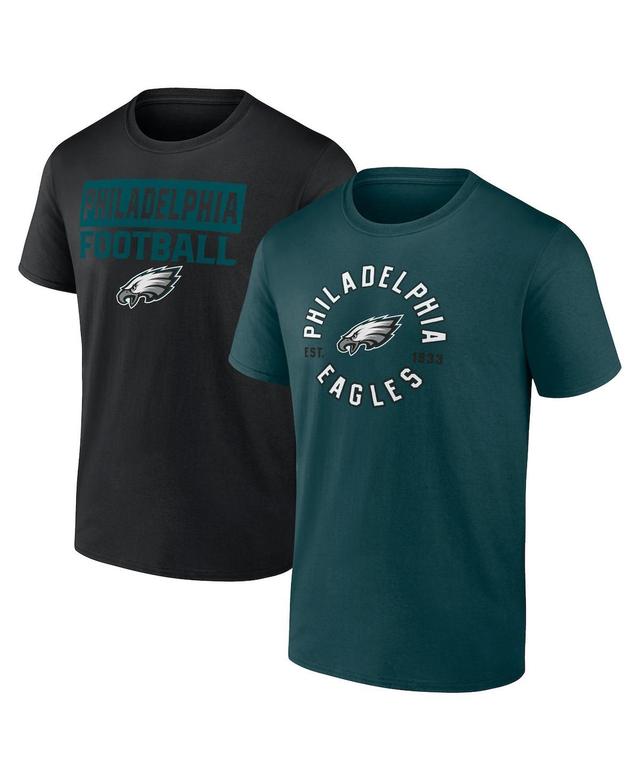 Fanatics Mens Philadelphia Eagles Serve Combo Pack T-Shirt - Kelly Green Product Image