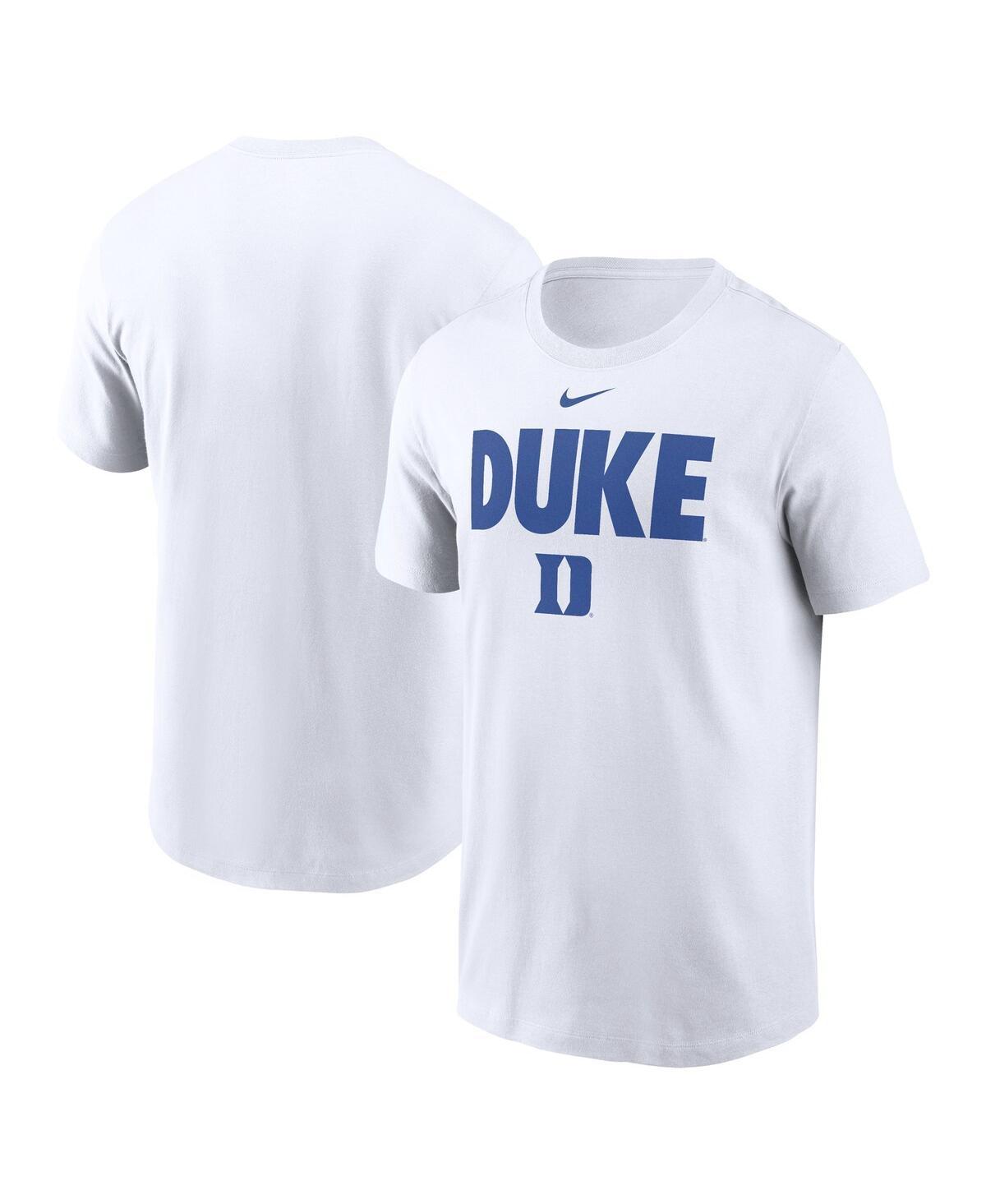 Nike Mens White Duke Blue Devils Local Ultimate Chant T-Shirt Product Image