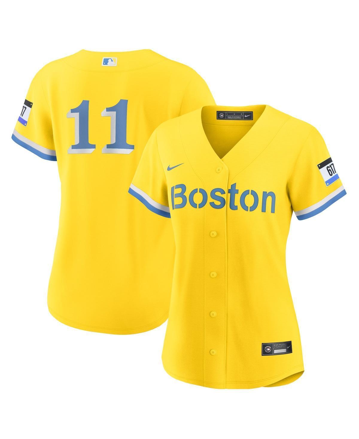 Womens Nike Rafael Devers Gold Boston Red Sox City Connect Replica Player Jersey - Gold Product Image