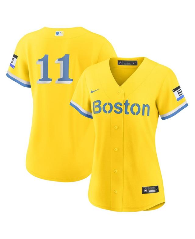 Womens Nike Rafael Devers Gold Boston Red Sox City Connect Replica Player Jersey - Gold Product Image