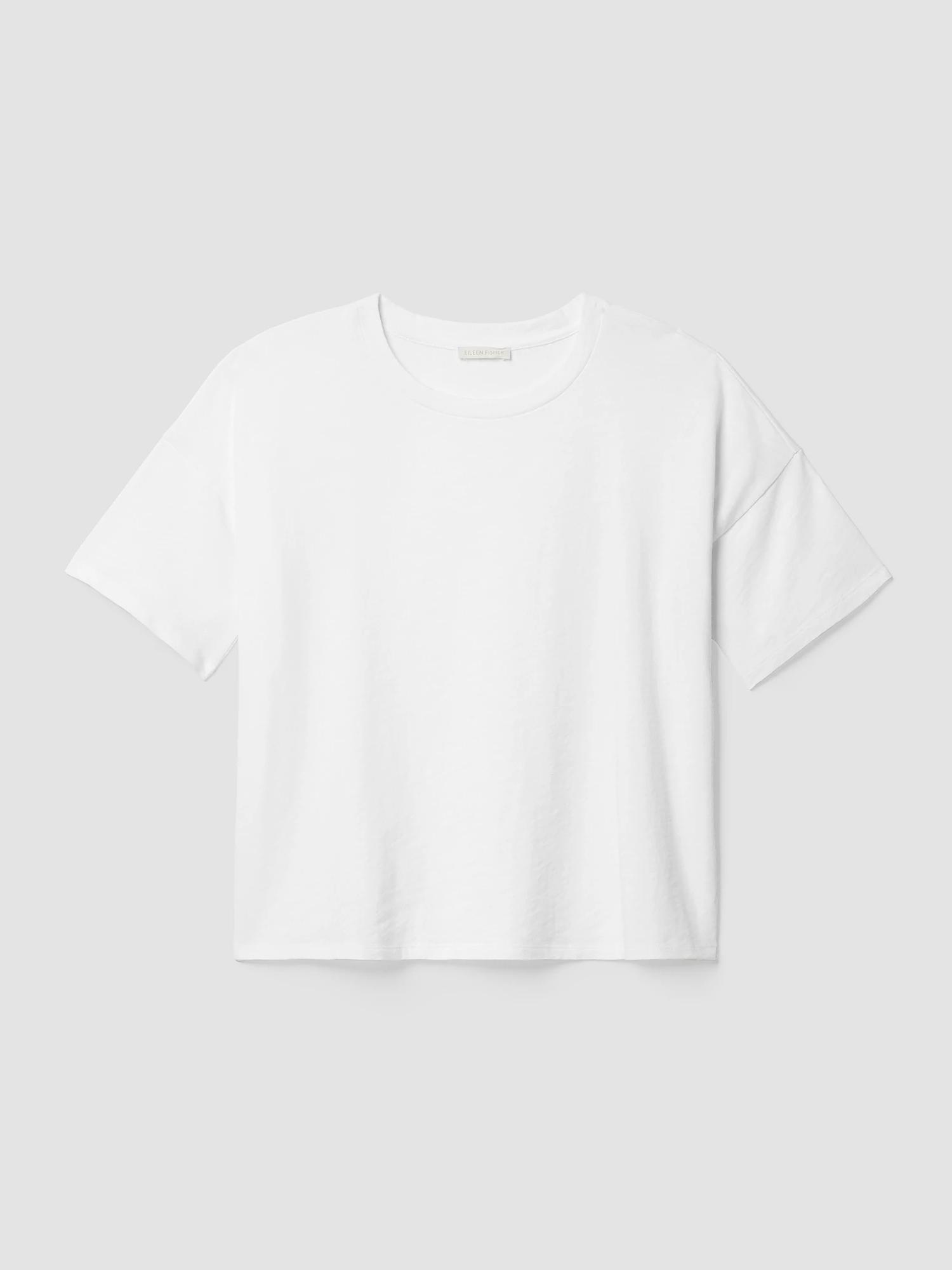 EILEEN FISHER Cozy Organic Cotton Slub Teefemale Product Image