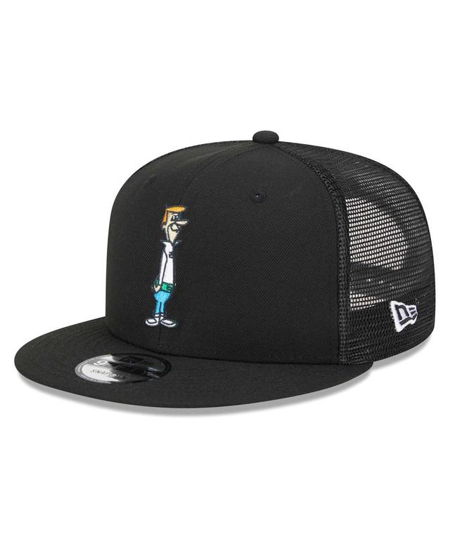 Mens New Era Black The Jetsons George Jetson Trucker 9FIFTY Snapback Hat Product Image