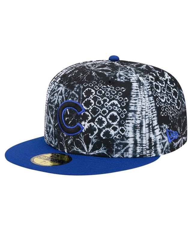 New Era Mens Black Chicago Cubs Sands 59FIFTY Fitted Hat Product Image