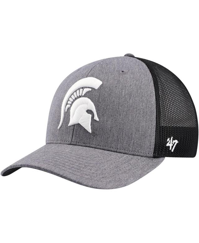 Mens 47 Brand Charcoal Michigan State Spartans Carbon Trucker Adjustable Hat Product Image