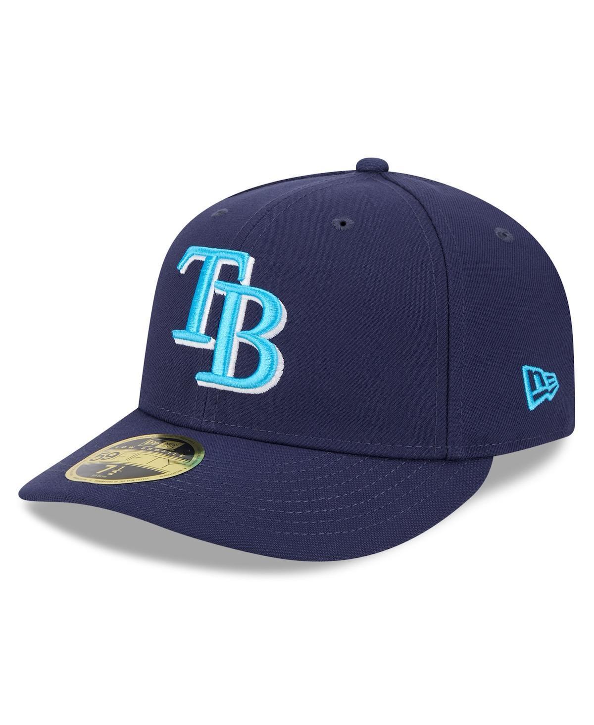 New Era Mens Navy Tampa Bay Rays 2024 Fathers Day Low Profile 59FIFTY Fitted Hat Product Image