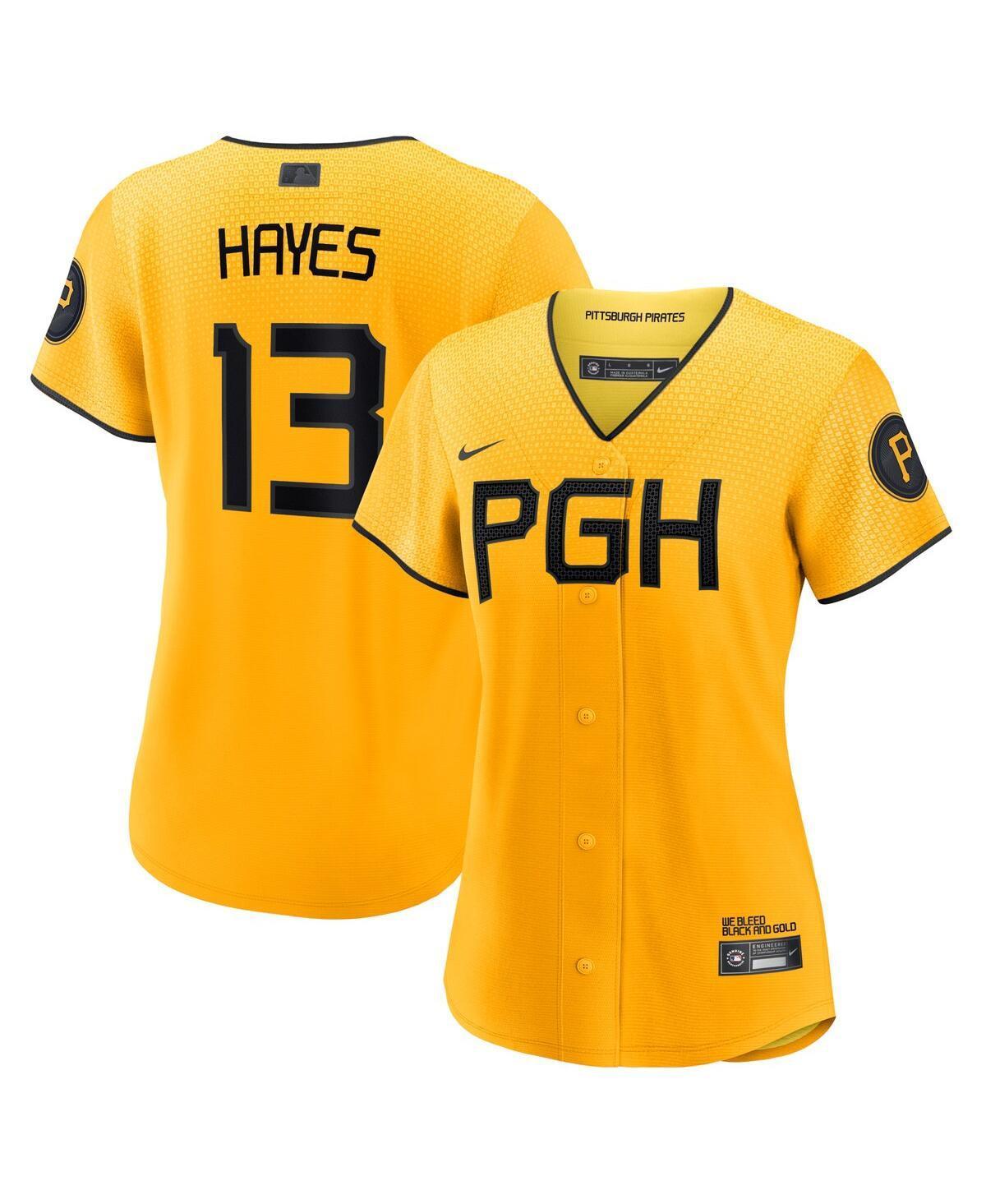 Nike Men's MLB Pittsburgh Pirates City Connect (Ke'Bryan Hayes) Replica Baseball Jersey Product Image