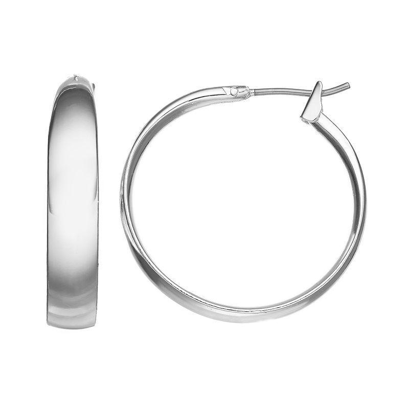 Sonoma Goods For Life Hoop Earrings, Womens, Silver Product Image