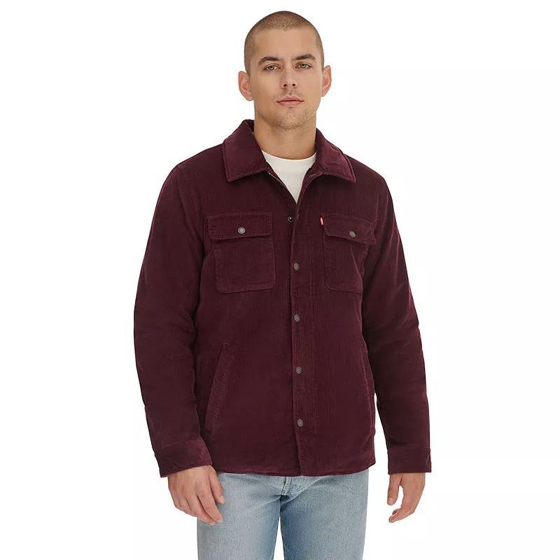 Mens Levis Corduroy Shacket Red Product Image