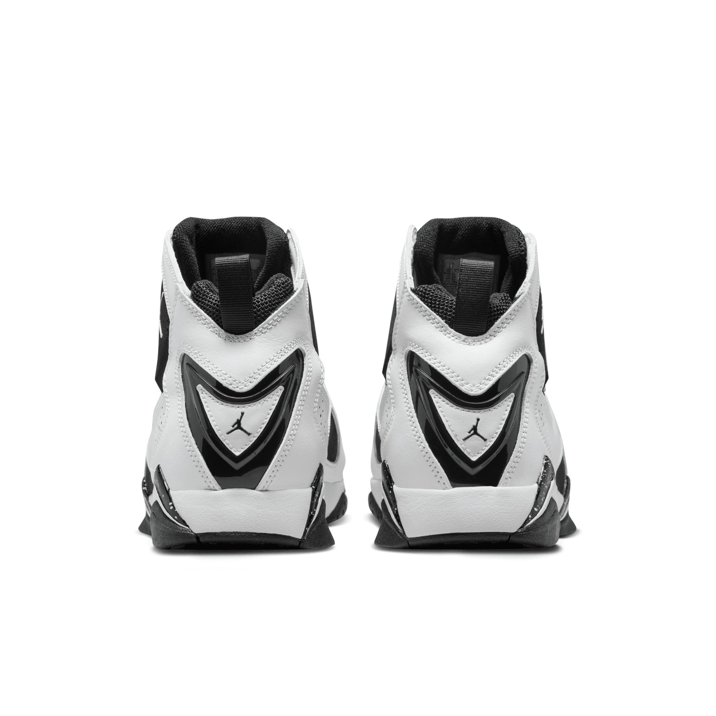 Jordan Mens Jordan True Flight - Mens Basketball Shoes White/Black Product Image