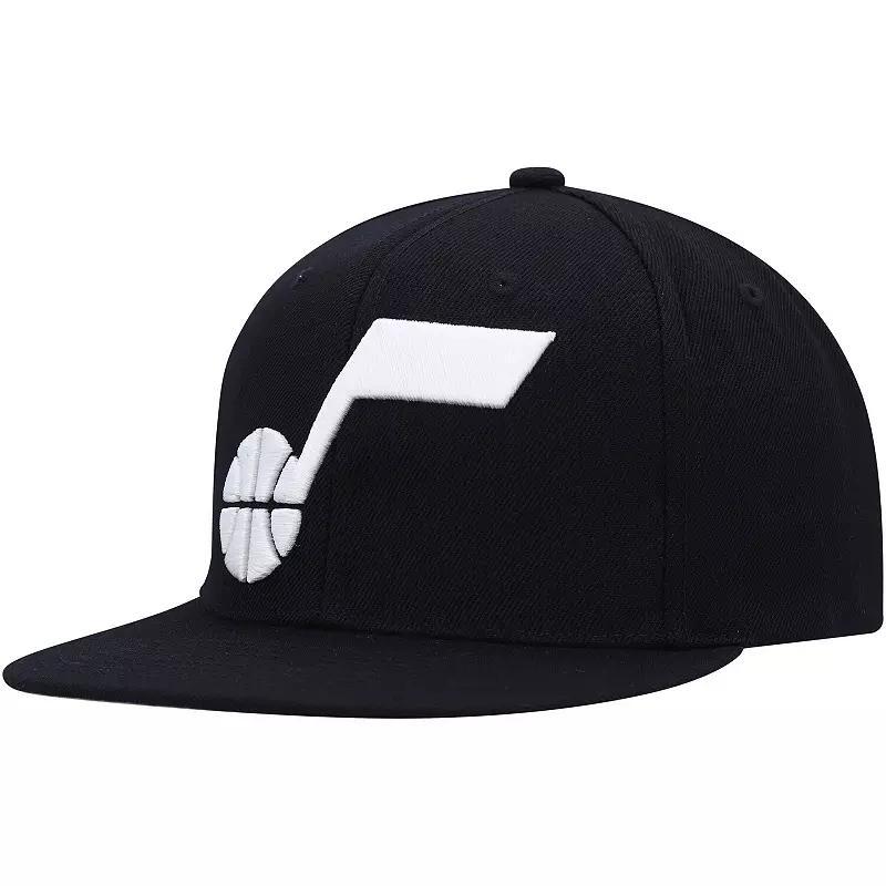 Mens Mitchell & Ness Black Utah Jazz Ground 2.0 Snapback Hat Product Image