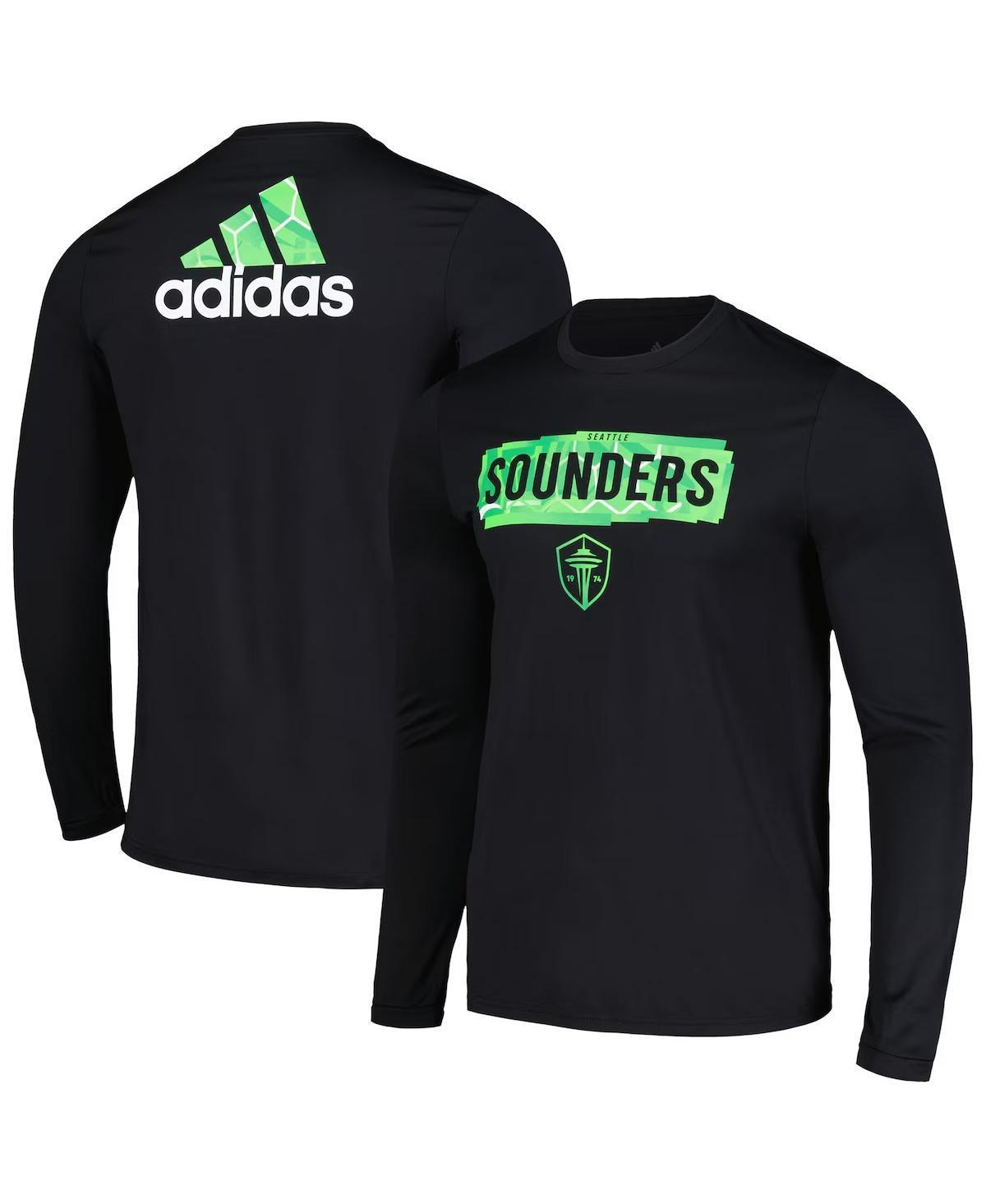 Mens adidas Seattle Sounders FC Local Pop AEROREADY Long Sleeve T-Shirt Product Image