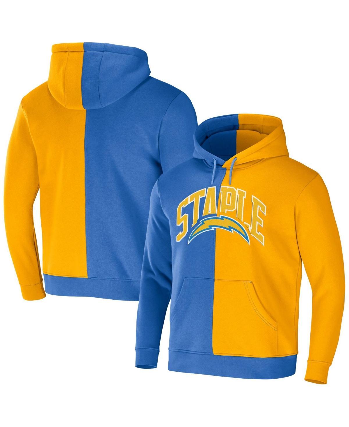 Mens Nfl X Staple Blue Los Angeles Chargers Split Logo Pullover Hoodie - Blue Product Image