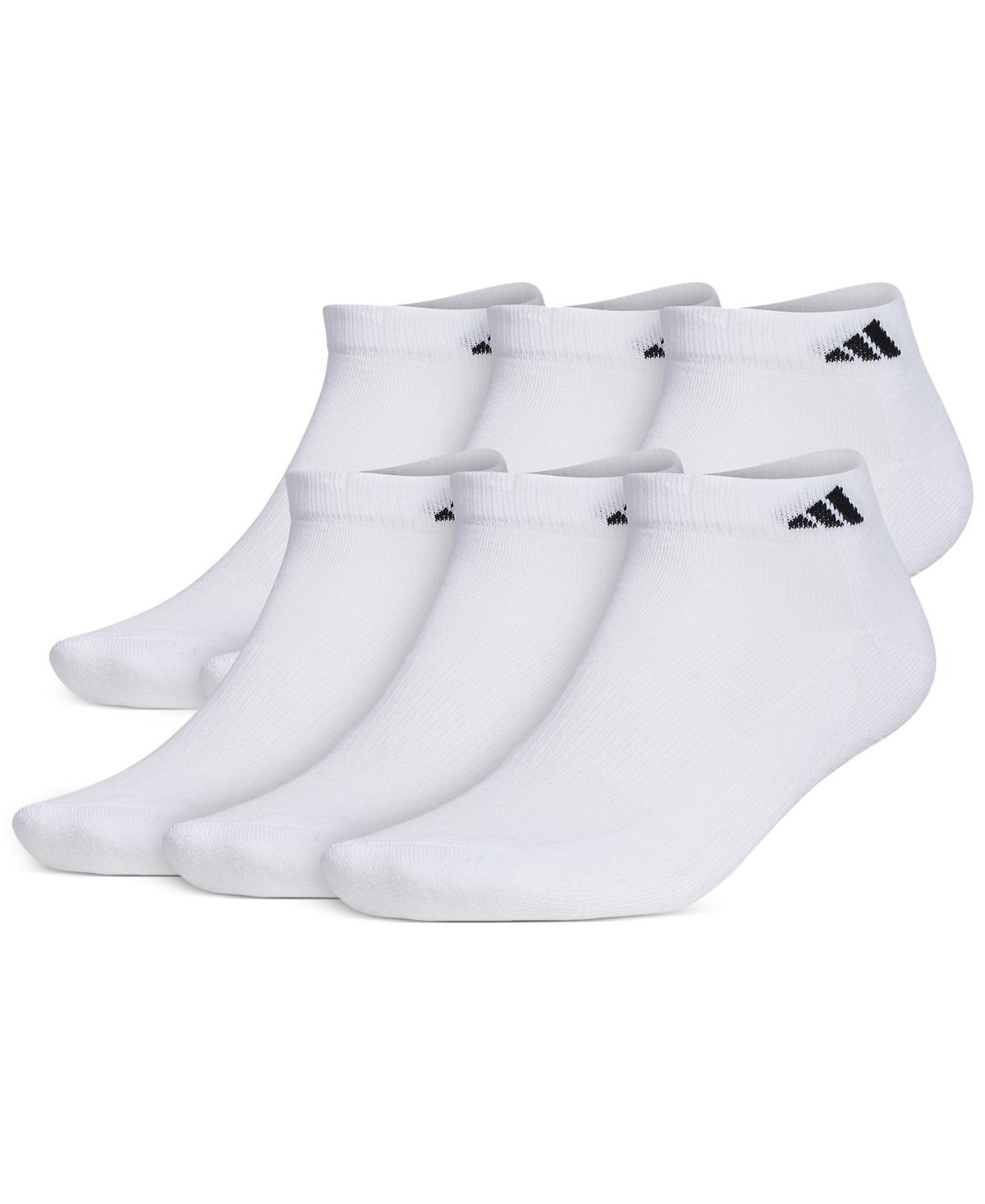 adidas Athletic Cushioned Low-Cut Socks 6 Pairs XL White XL Product Image