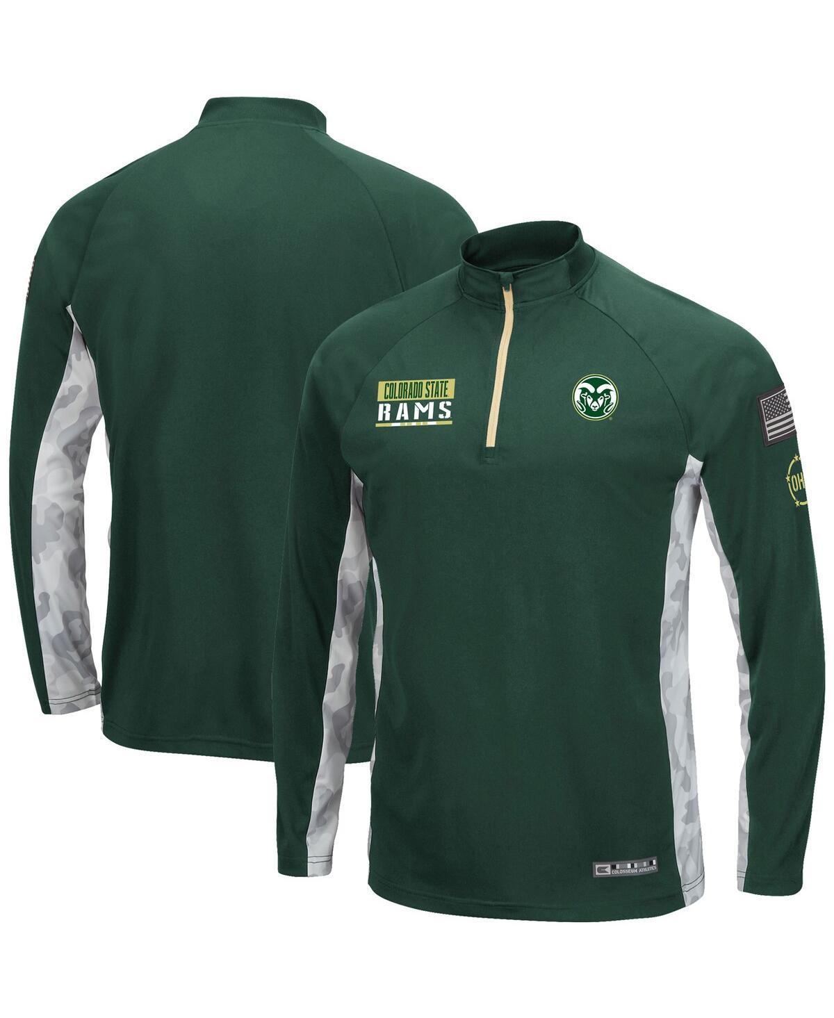 Mens Colosseum /Camo Colorado State Rams OHT Military Appreciation Snow Cruise Raglan Quarter-Zip Top Product Image