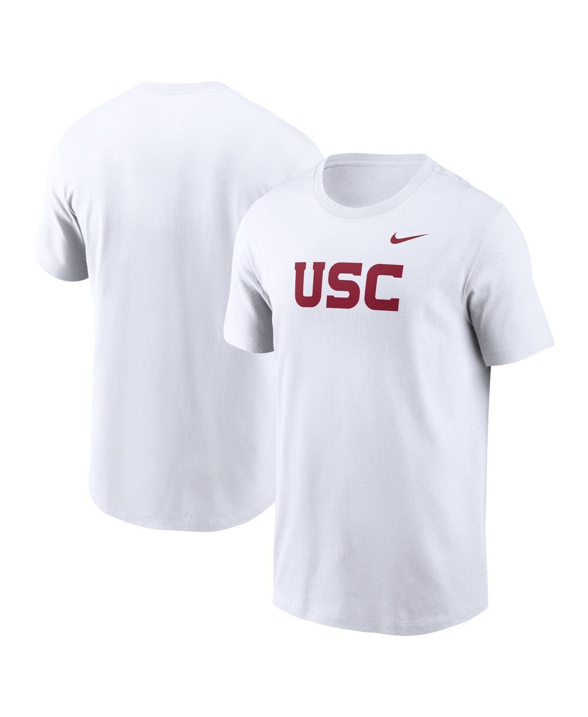 NIKE Men's White Usc Trojans Primetime Evergreen Wordmark T-shirt Product Image