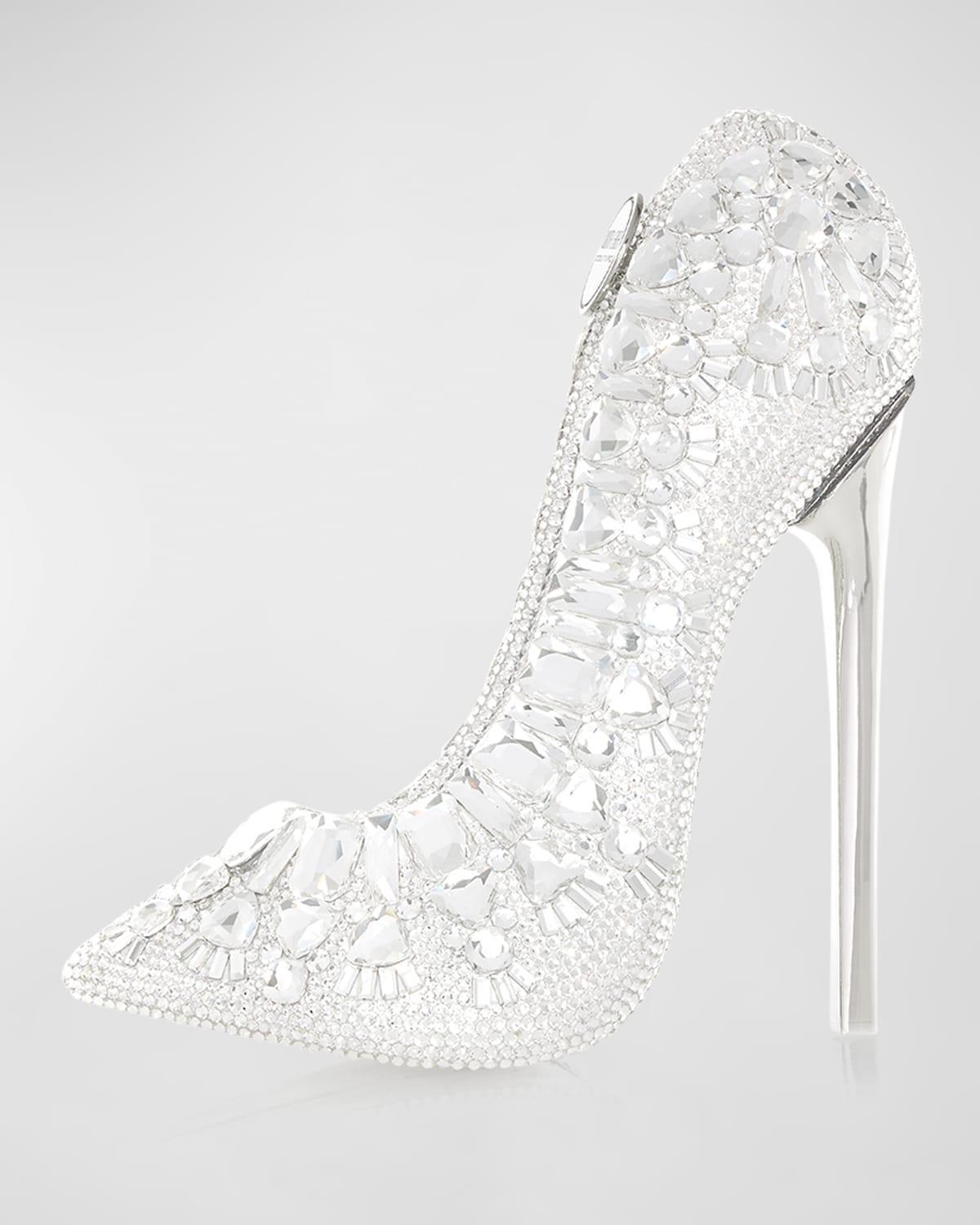 Judith Leiber Couture Stiletto Crystal Shoe Minaudiere  - Size: female Product Image