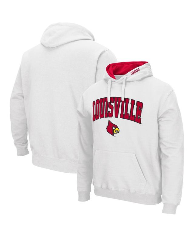 Mens Colosseum Louisville Cardinals Arch & Logo 3.0 Pullover Hoodie Product Image