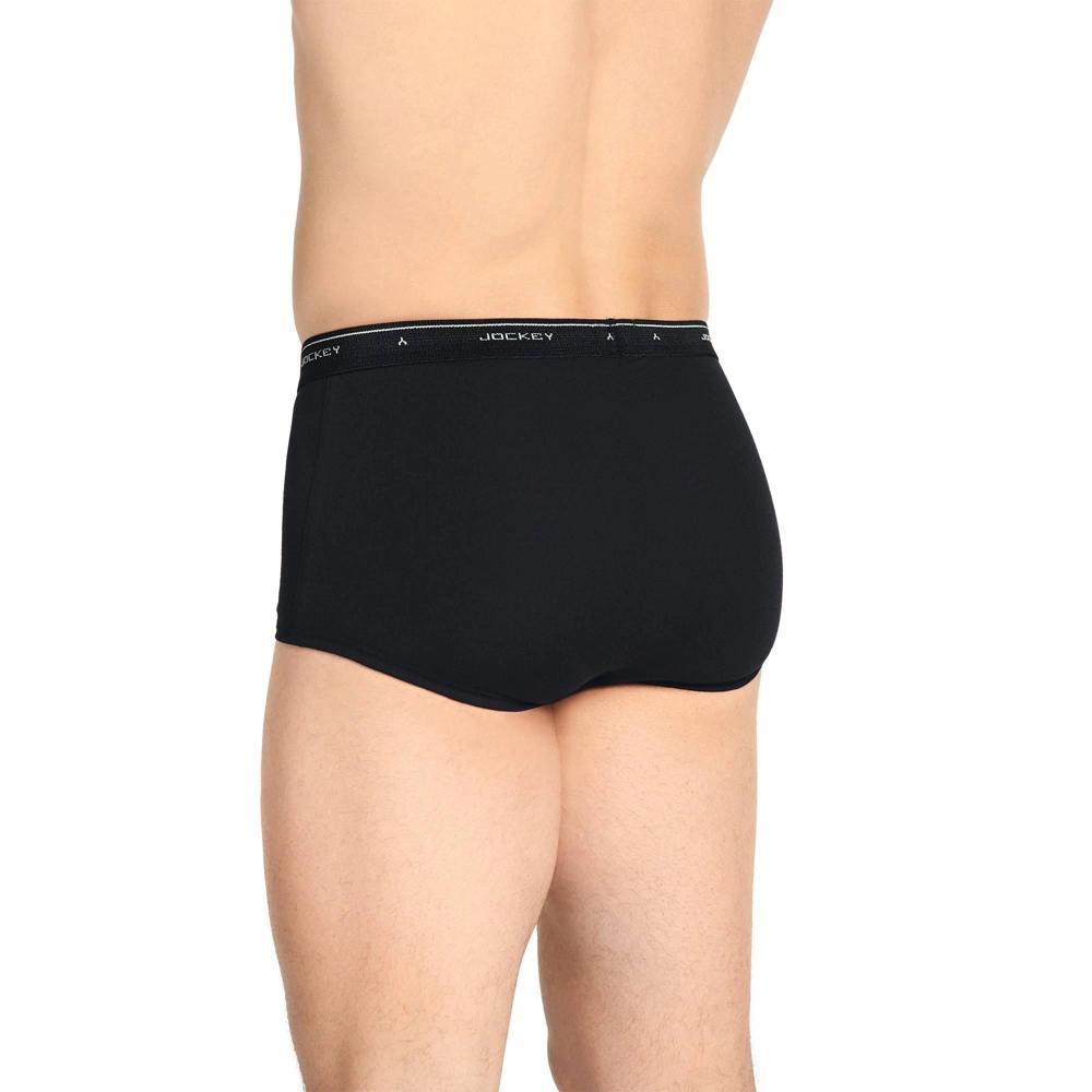 Jockey Men's Classic Full Rise Brief - 3 Pack 40 Black Product Image