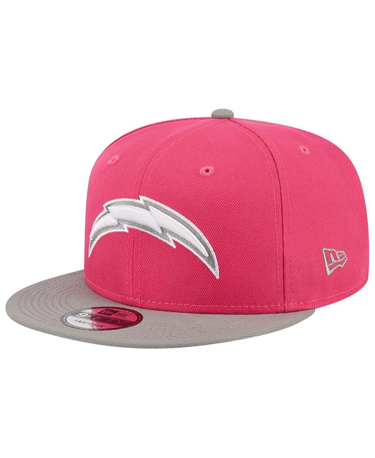 Mens New Era Pink Los Angeles Chargers 2-Tone Color Pack 9FIFTY Snapback Hat - Pink Product Image