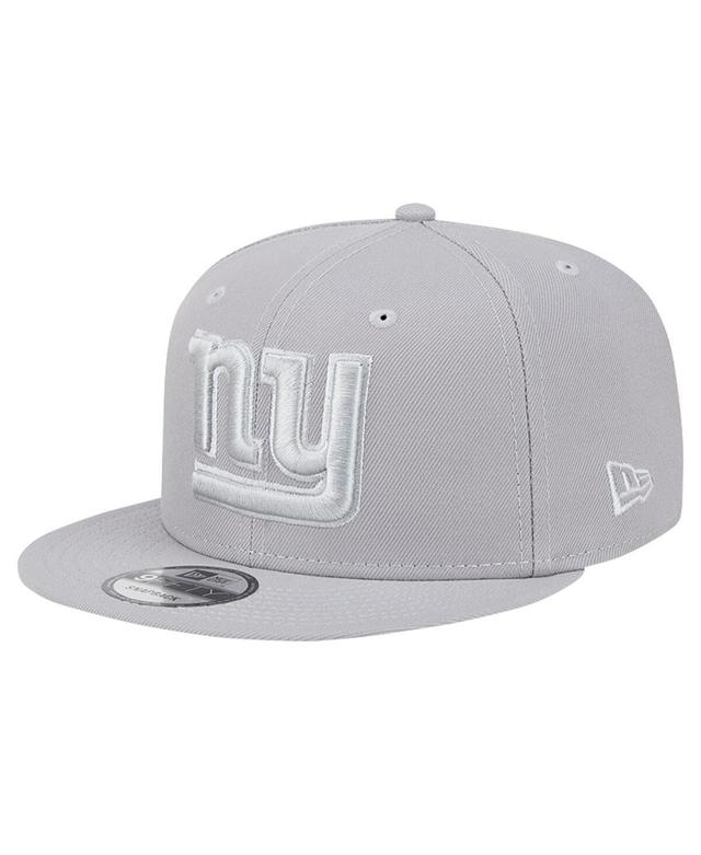 New Era Mens Gray New York Giants Color Pack 9FIFTY Snapback Hat Product Image