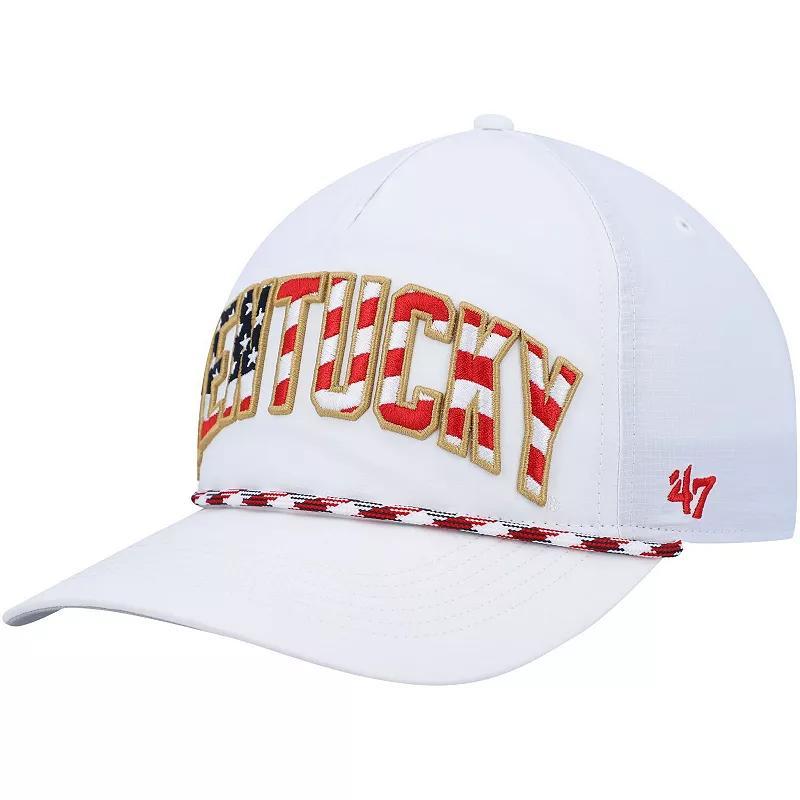 Mens 47 Kentucky Wildcats Stars and Stripes Flag Flutter Hitch Snapback Hat Product Image