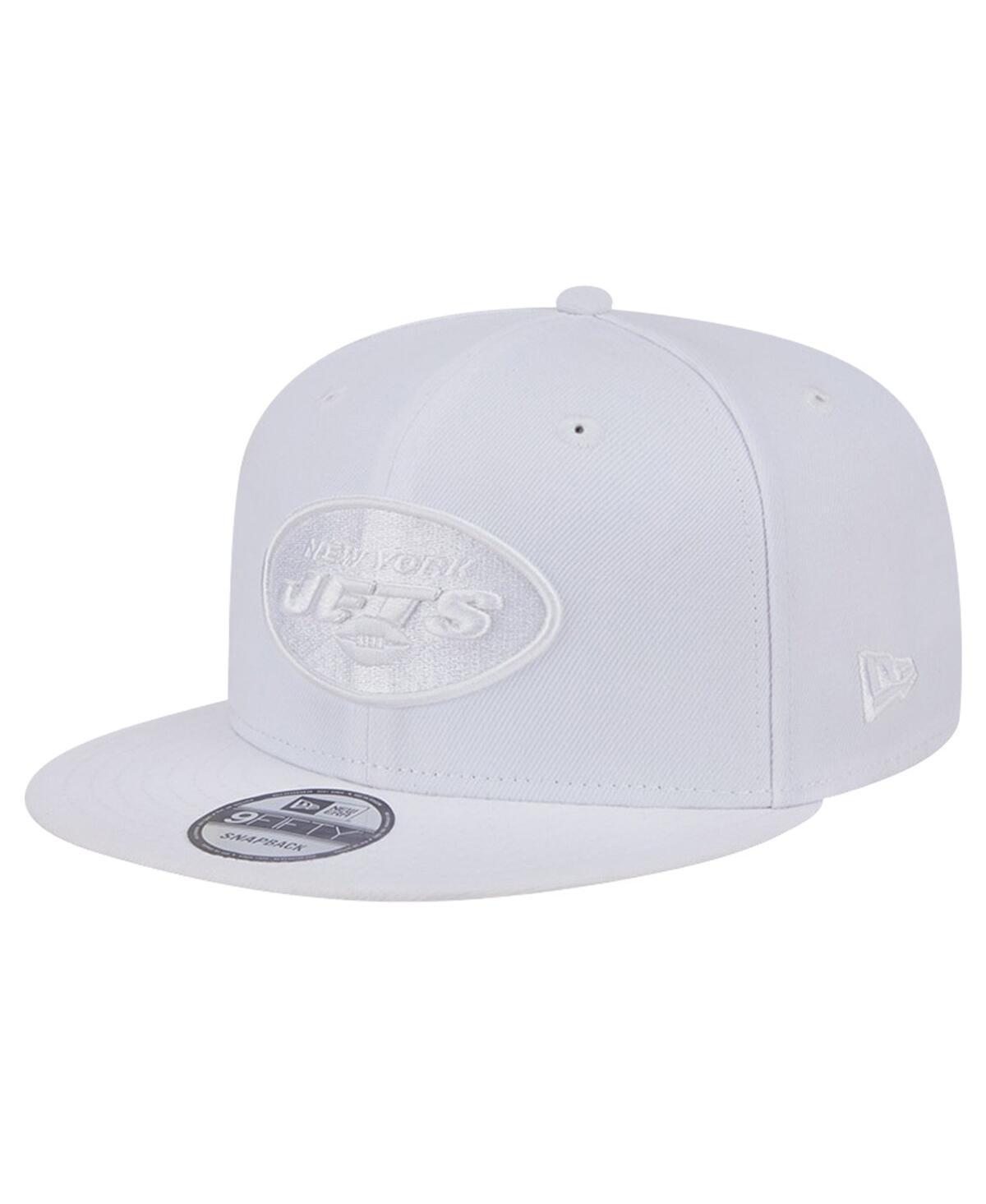 Mens New Era New York Jets Main White 9FIFTY Snapback Hat Product Image