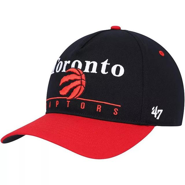 Mens 47 Black/Red Toronto Raptors Super Hitch Adjustable Hat Product Image