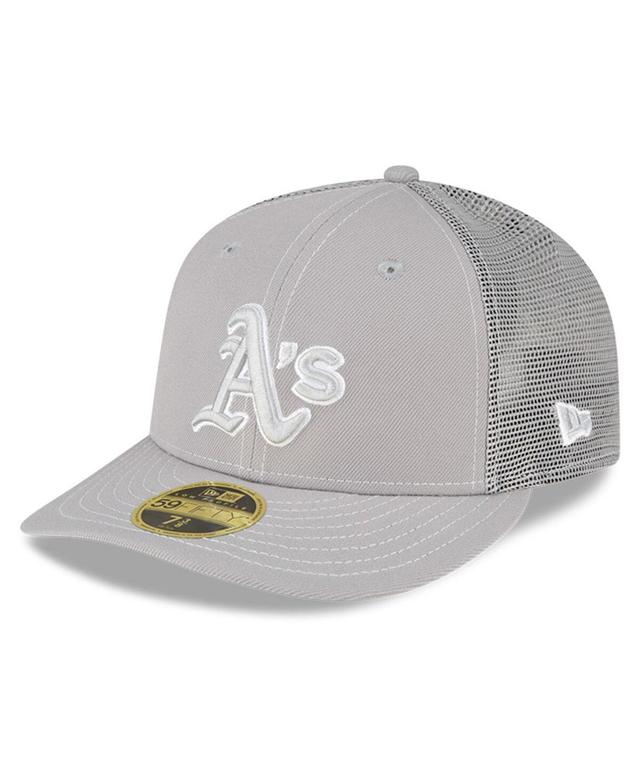 Mens New Era Gray Oakland Athletics 2023 On-Field Batting Practice Low Profile 59FIFTY Fitted Hat Product Image