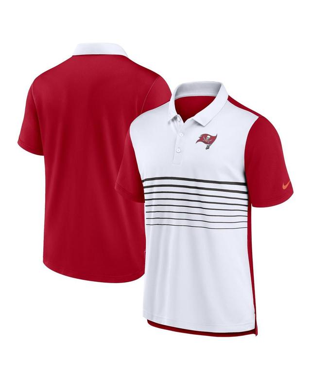 Nike Mens Red/White Tampa Bay Buccaneers Fashion Performance Polo Product Image