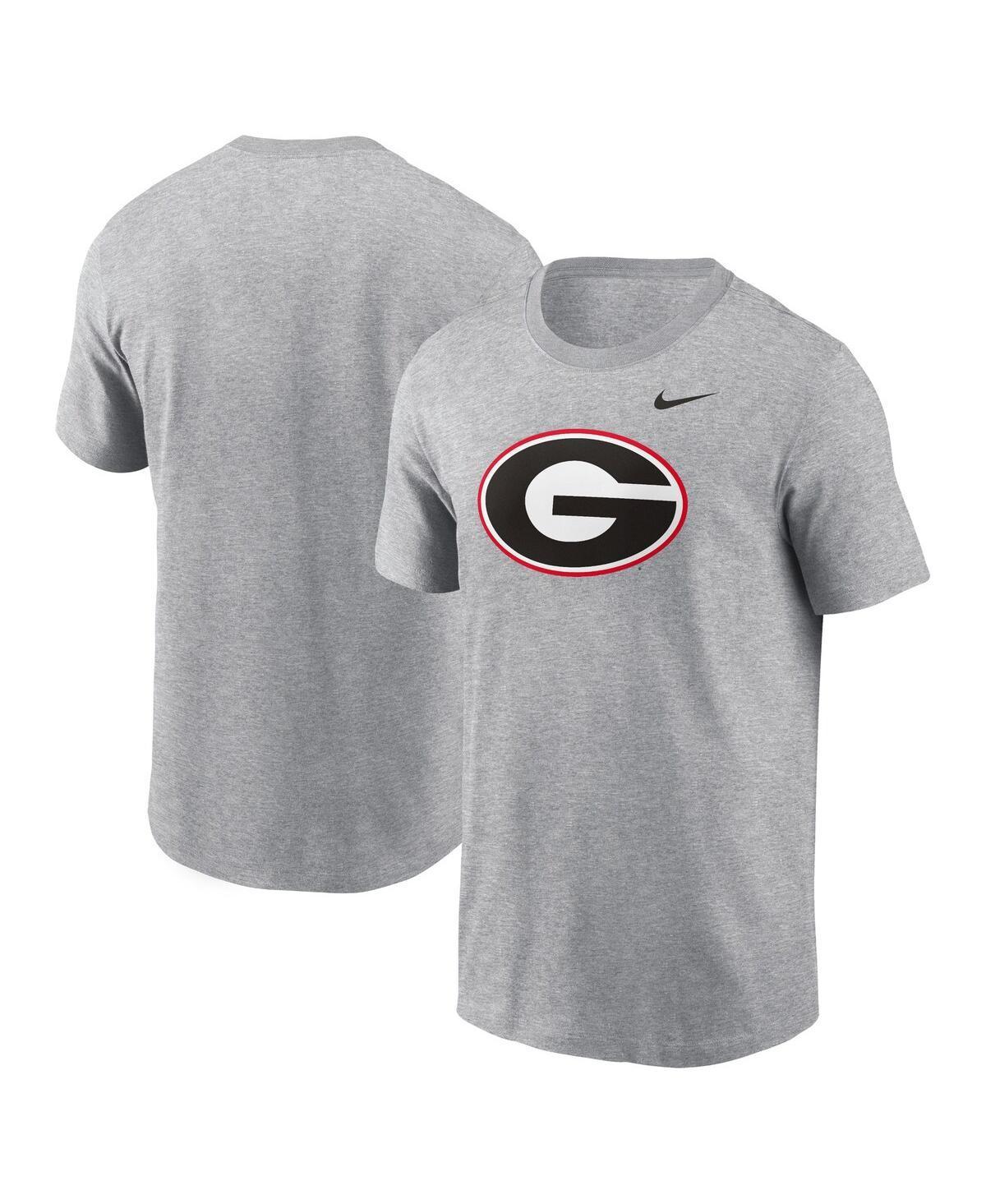 Mens Nike Heather Gray Georgia Bulldogs Primetime Evergreen Logo T-Shirt Product Image