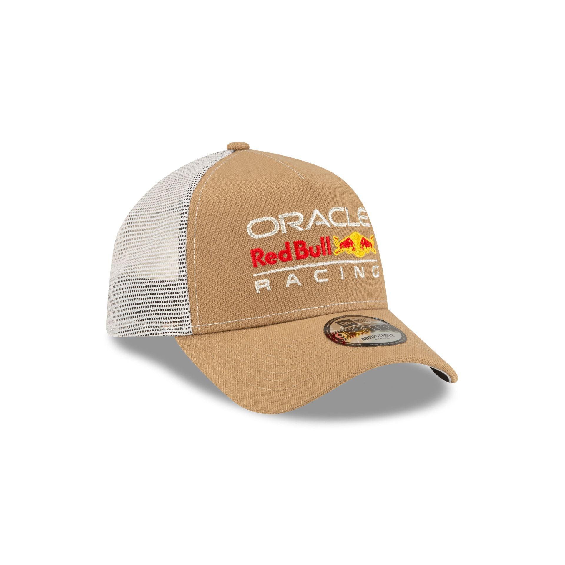 Oracle Red Bull Racing Essential Khaki 9FORTY A-Frame Trucker Hat Male Product Image