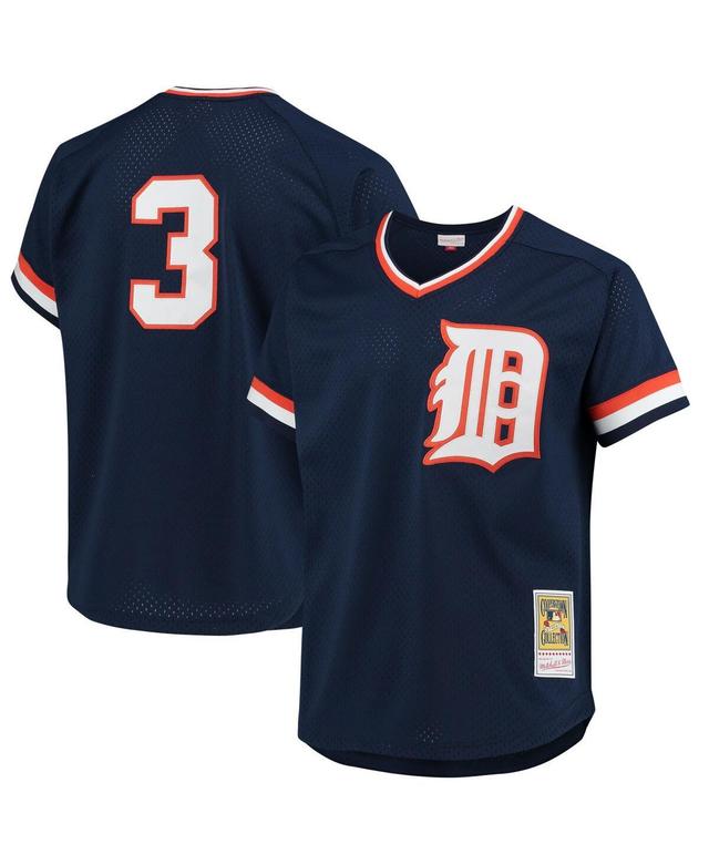 Mens Mitchell & Ness Alan Trammell Navy Detroit Tigers 1984 Authentic Cooperstown Collection Mesh Batting Practice Jersey - Navy Product Image