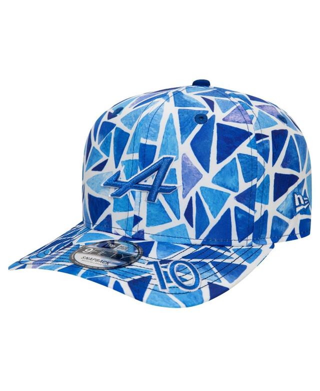 New Era Mens Pierre GaslyWhite/Blue Alpine 2024 Spanish Grand Prix 9FIFTY Snapback Hat Product Image