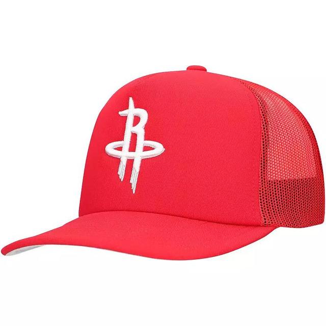 Mens Mitchell & Ness Houston Rockets Core Evergreen OTC Trucker Adjustable Hat Product Image