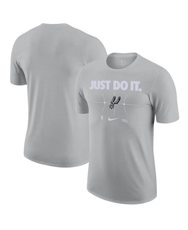 Mens Nike Silver San Antonio Spurs Just Do It T-shirt Product Image