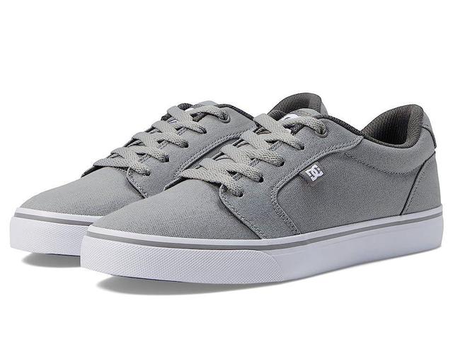 DC Anvil TX (Grey/White) Men's Skate Shoes Product Image